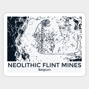 Neolithic Flint Mines - Belgium Magnet